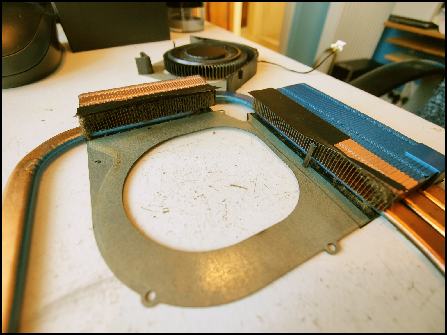 Heatsink 1 before cleaning.