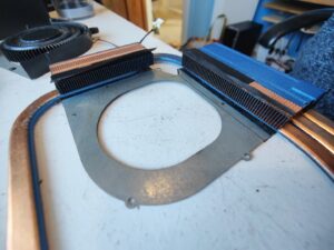 CPU heatsink before cleaning (Sheffield Computer Services repair near me Heeley S2)